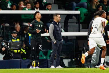 Alisson Santos, Liga Portekiz maçı sırasında Estadio Jose Alvalade 'de (Maciej Rogowski / Ball Raw Images) Sporting CP ve CF Estrela Amadora takımları arasında görüldü.)