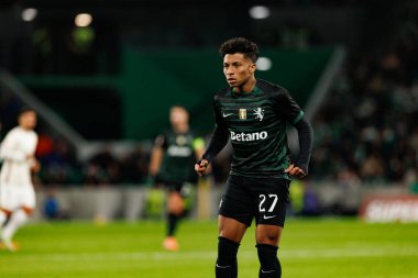 Alisson Santos, Liga Portekiz maçı sırasında Estadio Jose Alvalade 'de (Maciej Rogowski / Ball Raw Images) Sporting CP ve CF Estrela Amadora takımları arasında görüldü.)