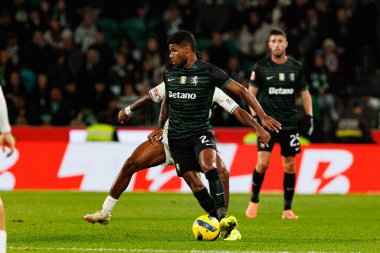 Matheus Reis, Liga Portekiz maçı sırasında Estadio Jose Alvalade 'de Sporting CP ve CF Estrela Amadora (Maciej Rogowski / Ball Raw Images) takımları arasında görüldü.)