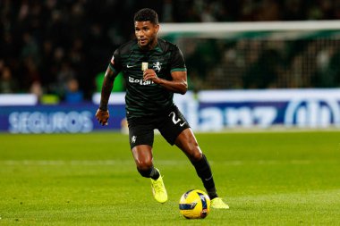 Matheus Reis, Liga Portekiz maçı sırasında Estadio Jose Alvalade 'de Sporting CP ve CF Estrela Amadora (Maciej Rogowski / Ball Raw Images) takımları arasında görüldü.)