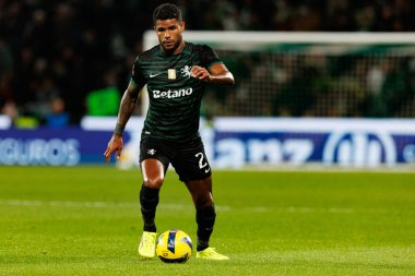 Matheus Reis, Liga Portekiz maçı sırasında Estadio Jose Alvalade 'de Sporting CP ve CF Estrela Amadora (Maciej Rogowski / Ball Raw Images) takımları arasında görüldü.)