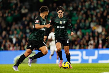Francisco Trincao, Liga Portekiz maçı sırasında Estadio Jose Alvalade 'de Sporting CP ve CF Estrela Amadora (Maciej Rogowski / Ball Raw Images) takımları arasında görüldü.)