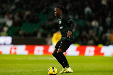 Geovany Quenda  seen during Liga Portugal game between teams of Sporting CP and CF Estrela Amadora  at Estadio Jose Alvalade (Maciej Rogowski/Ball Raw Images)
