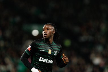 Geovany Quenda  seen during Liga Portugal game between teams of Sporting CP and CF Estrela Amadora  at Estadio Jose Alvalade (Maciej Rogowski/Ball Raw Images)