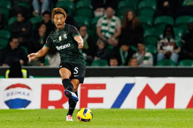 Hidemasa Morita  seen during Liga Portugal game between teams of Sporting CP and CF Estrela Amadora  at Estadio Jose Alvalade (Maciej Rogowski/Ball Raw Images)