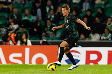 Hidemasa Morita  seen during Liga Portugal game between teams of Sporting CP and CF Estrela Amadora  at Estadio Jose Alvalade (Maciej Rogowski/Ball Raw Images)