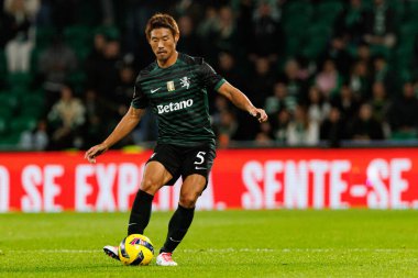 Hidemasa Morita  seen during Liga Portugal game between teams of Sporting CP and CF Estrela Amadora  at Estadio Jose Alvalade (Maciej Rogowski/Ball Raw Images)