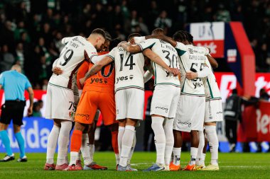 Team of Estrela  seen during Liga Portugal game between teams of Sporting CP and CF Estrela Amadora  at Estadio Jose Alvalade (Maciej Rogowski/Ball Raw Images)