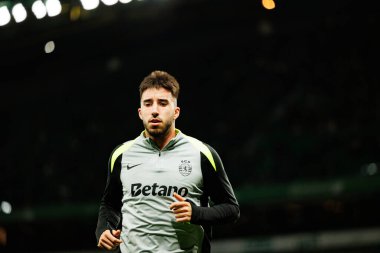 Goncalo Inacio, Liga Portekiz maçı sırasında Estadio Jose Alvalade (Maciej Rogowski / Ball Raw Images) takımları arasında Sporting CP ve CF Estrela Amadora arasında görüldü.)