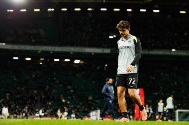 Eduardo Quaresma, Liga Portekiz maçı sırasında Estadio Jose Alvalade (Maciej Rogowski / Ball Raw Images) takımları arasında Sporting CP ve CF Estrela Amadora arasında görüldü.)