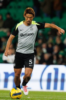  Hidemasa Morita seen during Liga Portugal game between teams of Sporting CP and CF Estrela Amadora  at Estadio Jose Alvalade (Maciej Rogowski/Ball Raw Images)