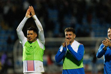 Sandro Lima ve Tiago Leite, Liga Portekiz 'de Casa Pia ve FC Alverca takımları arasında Estadio Municipal Rio Maior' da (Maciej Rogowski / Ball Raw Images)