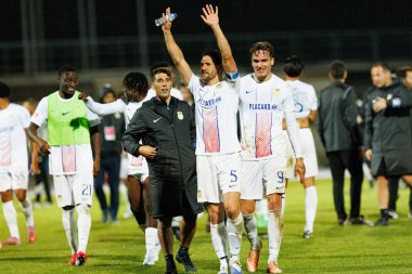 Sergi Gomez, Liga Portekiz maçı sırasında Estadio Belediyesi Rio Maior 'da Casa Pia ve FC Alverca takımları arasında görüldü (Maciej Rogowski / Ball Raw Images)