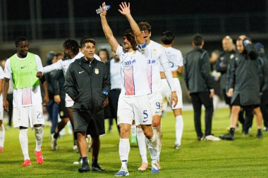 Sergi Gomez, Liga Portekiz maçı sırasında Estadio Belediyesi Rio Maior 'da Casa Pia ve FC Alverca takımları arasında görüldü (Maciej Rogowski / Ball Raw Images)