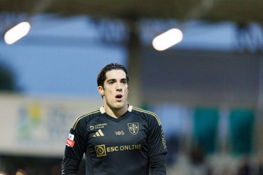 Gaizka Larrazabal, Liga Portekiz maçında Estadio Belediyesi Rio Maior 'daki Casa Pia ve FC Alverca takımları arasında görüldü (Maciej Rogowski / Ball Raw Images)