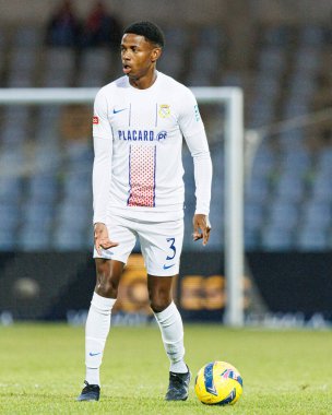 Julian Jose Martinez, Liga Portekiz maçı sırasında Estadio Belediyesi Rio Maior 'da Casa Pia ve FC Alverca takımları arasında görüldü (Maciej Rogowski / Ball Raw Images)