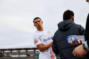 Kaiky Naves, Liga Portekiz maçı sırasında Estadio Belediyesi Rio Maior 'da Casa Pia ve FC Alverca takımları arasında görüldü (Maciej Rogowski / Ball Raw Images)