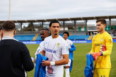 Liga Portekiz maçında Estadio Belediyesi Rio Maior 'da Casa Pia ve FC Alverca takımları arasında Nabil Touaizi görüldü (Maciej Rogowski / Ball Raw Images)