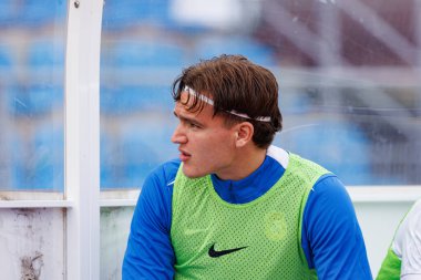 Marko Milovanoviç Marezi, Liga Portekiz maçında Casa Pia ve FC Alverca takımları arasında Estadio Municipal Rio Maior 'da (Maciej Rogowski / Ball Raw Images)