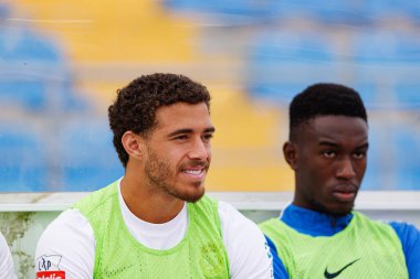 Estadio Belediyesi Rio Maior 'daki Casa Pia ve FC Alverca takımları arasında Liga Portekiz maçında görülen figür. (Maciej Rogowski / Ball Raw Images)