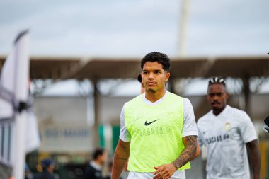 Alexsandro Amorim, Liga Portekiz maçı sırasında Estadio Belediyesi Rio Maior 'daki Casa Pia ve FC Alverca takımları arasında görüldü (Maciej Rogowski / Ball Raw Images)