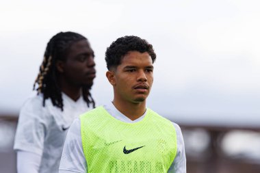 Alexsandro Amorim, Liga Portekiz maçı sırasında Estadio Belediyesi Rio Maior 'daki Casa Pia ve FC Alverca takımları arasında görüldü (Maciej Rogowski / Ball Raw Images)