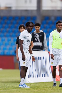 Isaac James, Liga Portekiz maçı sırasında Estadio Belediyesi Rio Maior 'da Casa Pia ve FC Alverca takımları arasında görüldü (Maciej Rogowski / Ball Raw Images)