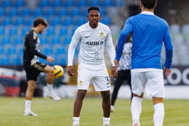 Liga Portekiz maçında Estadio Belediyesi Rio Maior 'daki Casa Pia ve FC Alverca takımları arasında Kauan Gomes görüldü (Maciej Rogowski / Ball Raw Images)