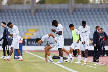 Isaac James, Liga Portekiz maçı sırasında Estadio Belediyesi Rio Maior 'da Casa Pia ve FC Alverca takımları arasında görüldü (Maciej Rogowski / Ball Raw Images)