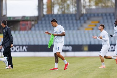 Kaiky Naves, Liga Portekiz maçı sırasında Estadio Belediyesi Rio Maior 'da Casa Pia ve FC Alverca takımları arasında görüldü (Maciej Rogowski / Ball Raw Images)