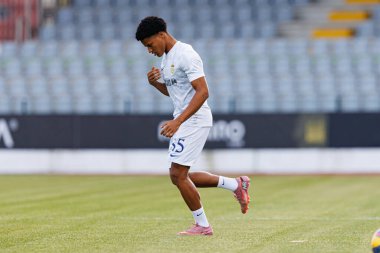 Francisco Chissumba, Liga Portekiz maçı sırasında Estadio Belediyesi Rio Maior 'daki Casa Pia ve FC Alverca takımları arasında görüldü (Maciej Rogowski / Ball Raw Images)