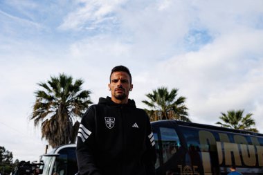 Andre Geraldes, Liga Portekiz maçı sırasında Estadio Belediyesi Rio Maior 'da Casa Pia ve FC Alverca takımları arasında görüldü (Maciej Rogowski / Ball Raw Images)