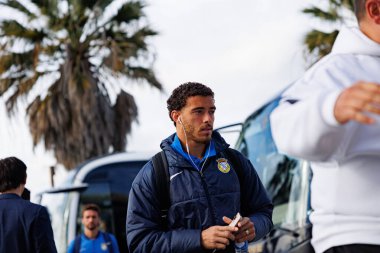 Estadio Belediyesi Rio Maior 'daki Casa Pia ve FC Alverca takımları arasında Liga Portekiz maçında görülen figür. (Maciej Rogowski / Ball Raw Images)