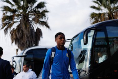Julian Jose Martinez, Liga Portekiz maçı sırasında Estadio Belediyesi Rio Maior 'da Casa Pia ve FC Alverca takımları arasında görüldü (Maciej Rogowski / Ball Raw Images)