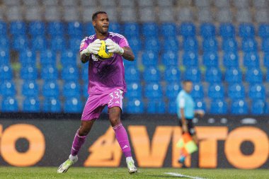  Liga Portekiz maçı sırasında Estadio Belediyesi Rio Maior 'da Casa Pia ve FC Alverca takımları arasında görüldü (Maciej Rogowski / Ball Raw Images)