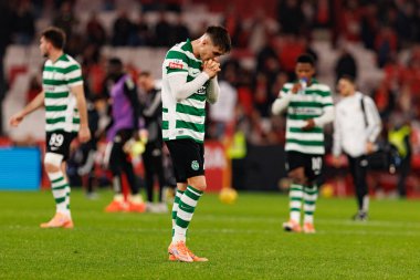Ivan Fresneda Liga Portekiz maçı sırasında SL Benfica ve Sporting CP (Maciej Rogowski / Ball Raw Images) arasında görüldü)
