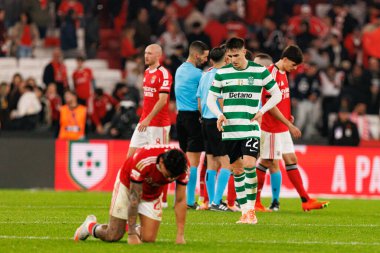 Ivan Fresneda Liga Portekiz maçı sırasında SL Benfica ve Sporting CP (Maciej Rogowski / Ball Raw Images) arasında görüldü)