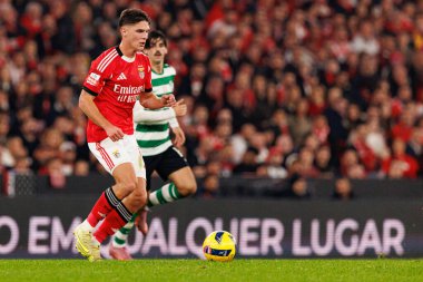 Georgiy Sudakov, Liga Portekiz maçında SL Benfica ve Sporting CP (Maciej Rogowski / Ball Raw Images) arasında görüldü)