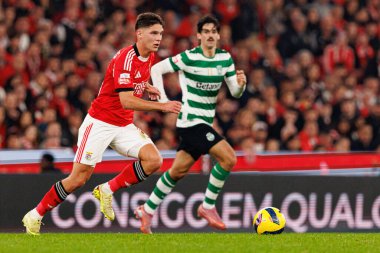 Georgiy Sudakov, Liga Portekiz maçında SL Benfica ve Sporting CP (Maciej Rogowski / Ball Raw Images) arasında görüldü)