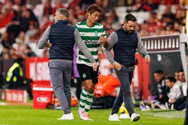 SL Benfica ve Sporting CP (Maciej Rogowski / Ball Raw Images) arasında oynanan Liga Portekiz maçında Rui Borges ve Hidemasa Morita görüldü)
