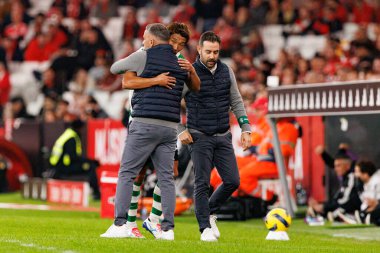 SL Benfica ve Sporting CP (Maciej Rogowski / Ball Raw Images) arasında oynanan Liga Portekiz maçında Rui Borges ve Hidemasa Morita görüldü)