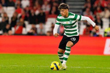 Maximiliano Araujo, Liga Portekiz maçı sırasında SL Benfica ve Sporting CP (Maciej Rogowski / Ball Raw Images) arasında görüldü.)