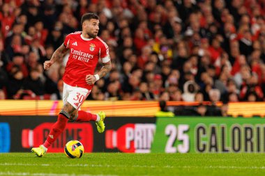 Nicolas Otamendi, Liga Portekiz maçında SL Benfica ve Sporting CP (Maciej Rogowski / Ball Raw Images) arasında görüldü)