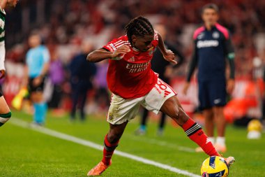 Leandro Barreiro, Liga Portekiz maçı sırasında SL Benfica ve Sporting CP (Maciej Rogowski / Ball Raw Images) arasında görüldü.)