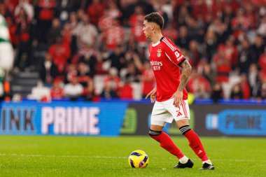 SL Benfica ve Sporting CP (Maciej Rogowski / Ball Raw Images) arasında oynanan Liga Portekiz maçında Enzo Barrenechea görüldü)