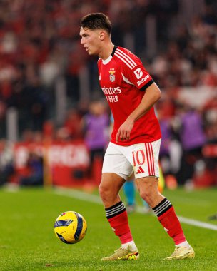 Georgiy Sudakov, Liga Portekiz maçında SL Benfica ve Sporting CP (Maciej Rogowski / Ball Raw Images) arasında görüldü)