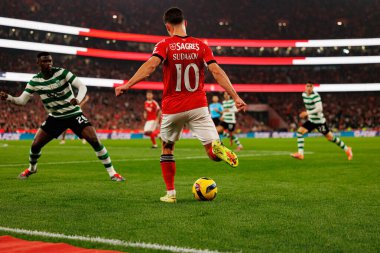 Georgiy Sudakov, Liga Portekiz maçında SL Benfica ve Sporting CP (Maciej Rogowski / Ball Raw Images) arasında görüldü)