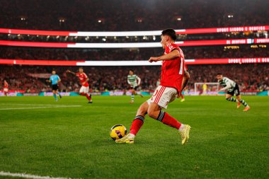 Georgiy Sudakov, Liga Portekiz maçında SL Benfica ve Sporting CP (Maciej Rogowski / Ball Raw Images) arasında görüldü)