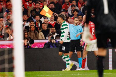 Maximiliano Araujo, Liga Portekiz maçı sırasında SL Benfica ve Sporting CP (Maciej Rogowski / Ball Raw Images) arasında görüldü.)