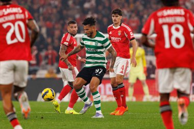 Luis Suarez Liga Portekiz maçı sırasında SL Benfica ve Sporting CP (Maciej Rogowski / Ball Raw Images) arasında görüldü)